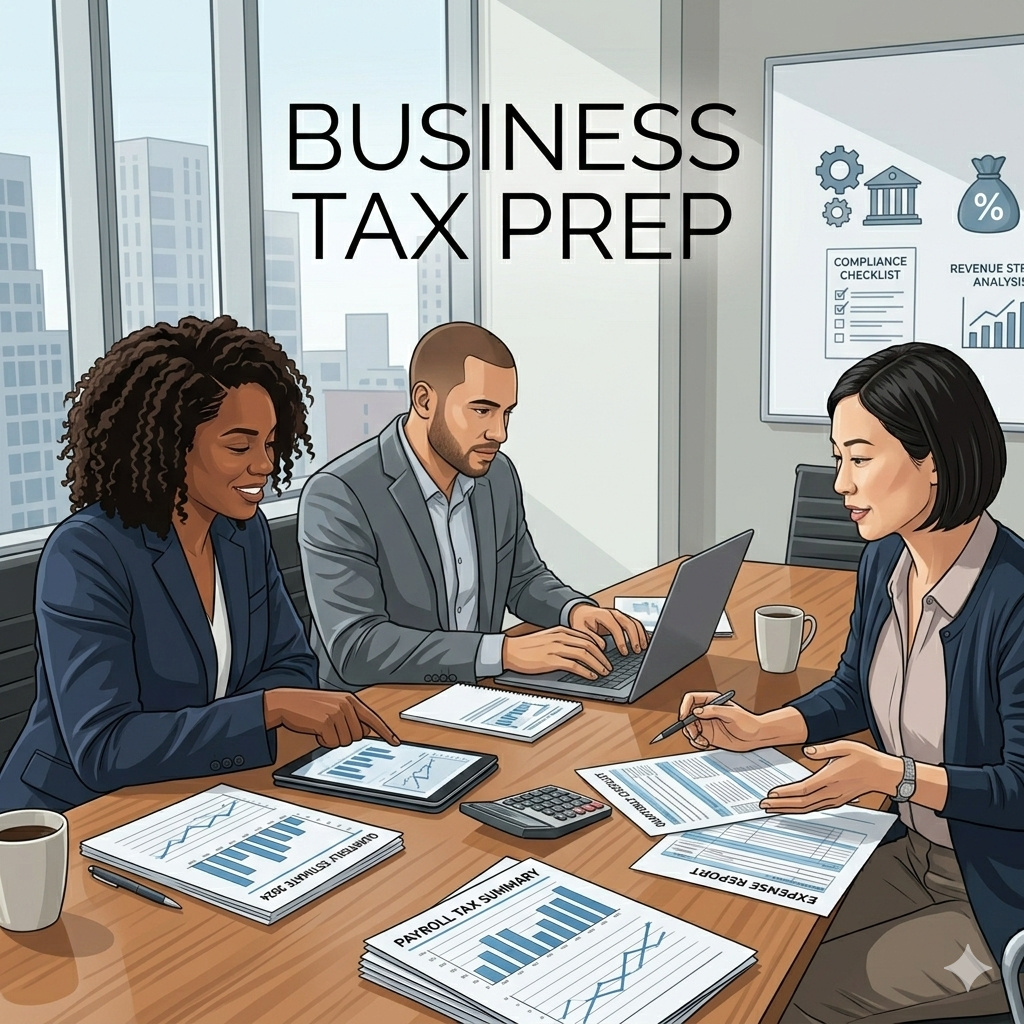 Business Tax Prep (1% gross income)
